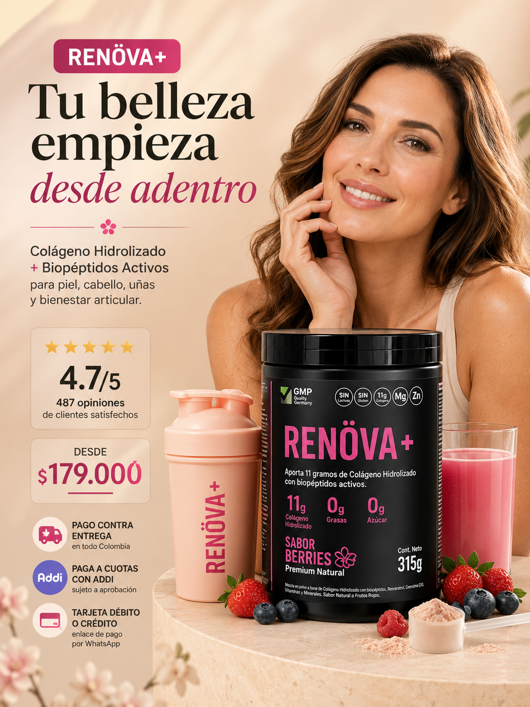 RENŌVA+ Colágeno Hidrolizado Premium